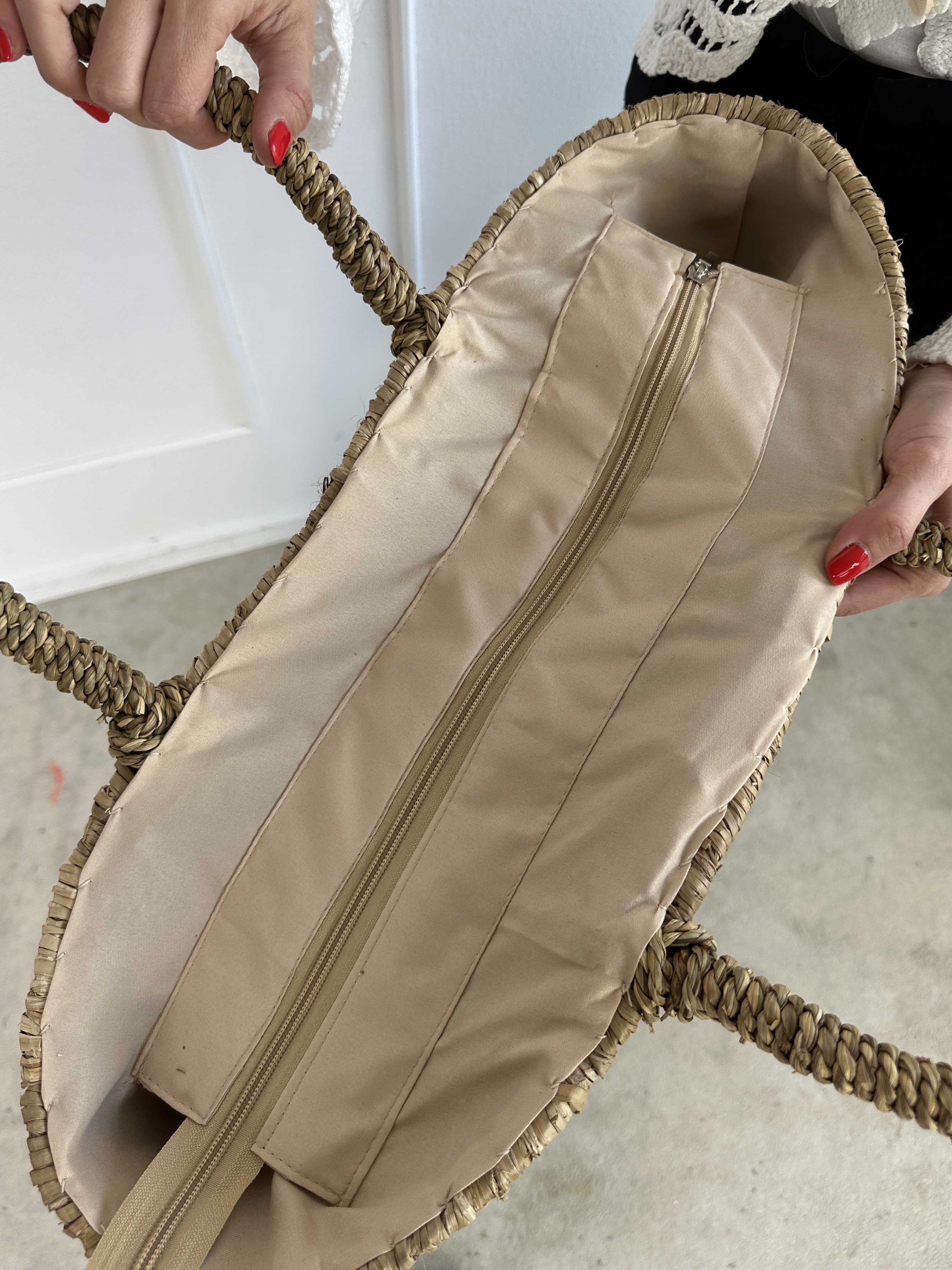 Adeline - Stor strandtaske med pailletter